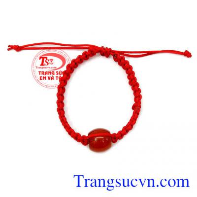 Theo phong thủy, mã não màu đỏ hợp với mệnh thổ và hỏa,Dây tết mã não xinh xắn