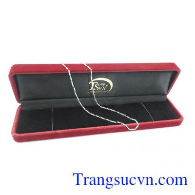 Dây chuyền bạc dịu dàng sang trọng