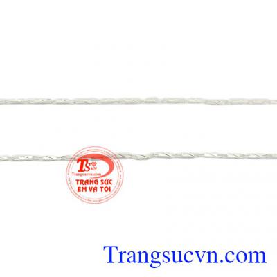 Dây chuyền bạc dịu dàng