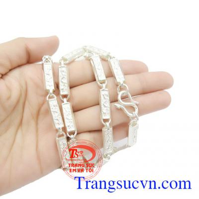 Dây chuyền bạc nam rồng bay