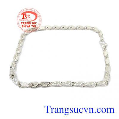 Dây chuyền bạc nam thành công