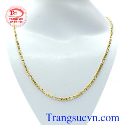 Dây chuyền vàng 18k mắt thưa