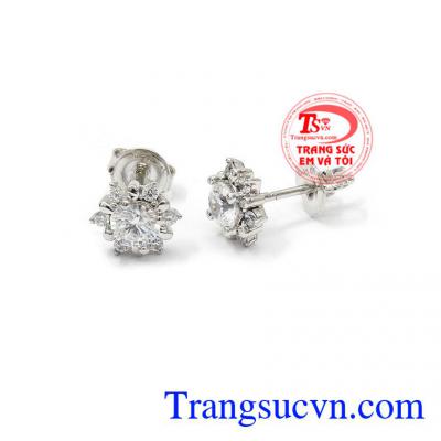 Hoa tai bông hoa vàng trắng vàng 10k, chất lượng uy tín, giao hàng nhanh trên toàn quốc