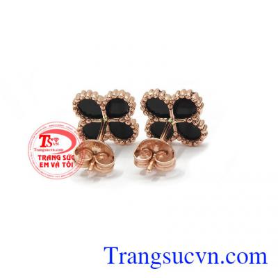 Hoa tai vàng tây dành cho nữ kiểu tinh tế, đeo hoa tai hợp thời trang