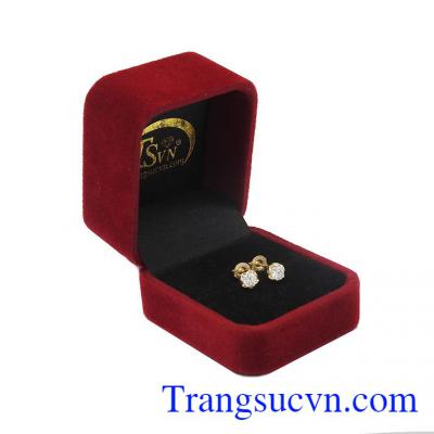 Hoa tai vàng tây thời trang