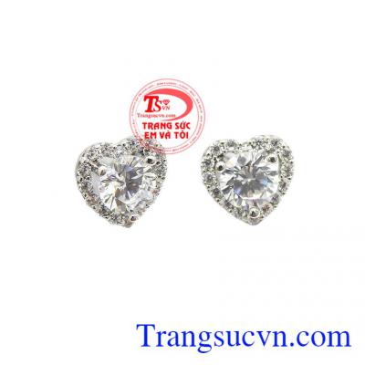 Hoa tai vàng tây dành cho nữ kiểu tinh tế, đeo hoa tai hợp thời trang