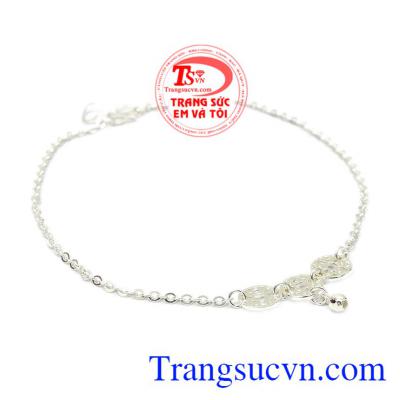 Lắc chân bạc giúp tôn lên vẻ duyên dáng, dịu dàng của người phụ nữ. Lắc chân dreamcatcher đẹp
