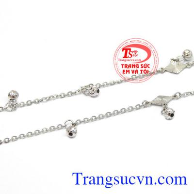 Lắc chân vàng trắng hy vọng được nhập khẩu Hàn Quốc. 
