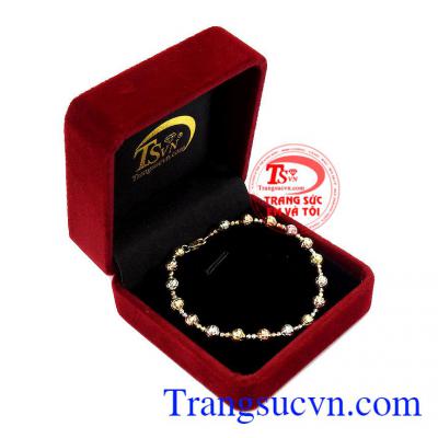 Trang sức Em và Tôi nhận thiết kế trang sức 3D theo yêu cầu của từng khách hàng, Lắc tay bi nữ vàng