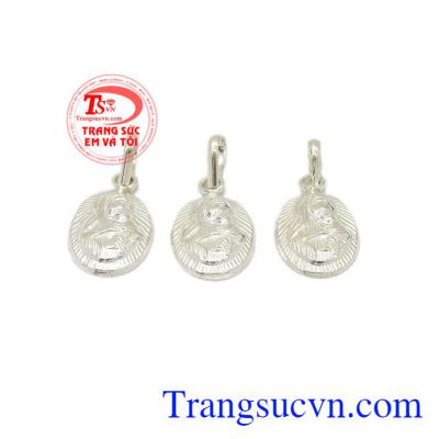 Mặt dây bạc đức mẹ