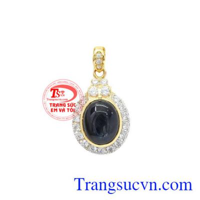 Mặt dây nữ vàng Sapphire