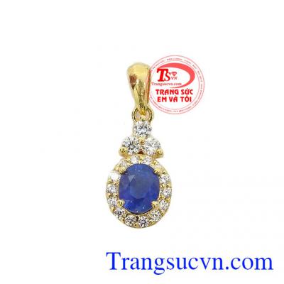 Mặt dây sapphire thiên nhiên