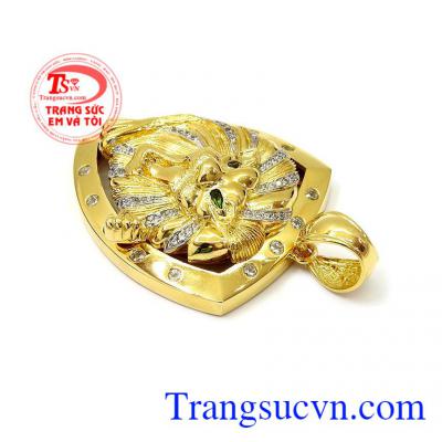 Mặt dây có thể kết hợp cùng dây chuyền vàng,Mặt dây sư tử dũng mãnh