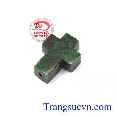 Sản phẩm thích hợp với mọi lứa tuổi làm mặt dây chuyền hoặc mặt vòng dây tết đeo tay,Mặt dây thánh giá Jadeite