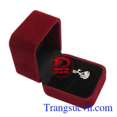 Mặt dây thiên nga vàng trắng