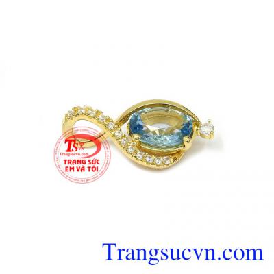 Mặt dây topaz đẳng cấp vàng 14k, bảo hành 12 tháng, giao hàng nhanh trên toàn quốc