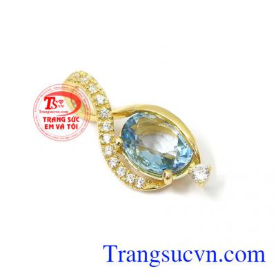 Đá topaz thiên nhiên đem đến nguồn năng lượng tốt mang đến nhiều may mắn, vui vẻ cho người đeo