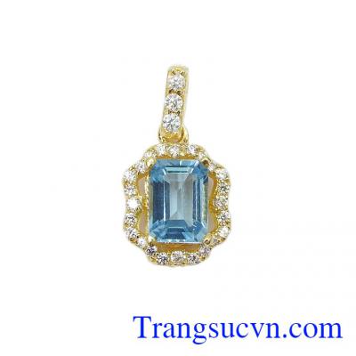 Mặt dây topaz hoàng ngọc