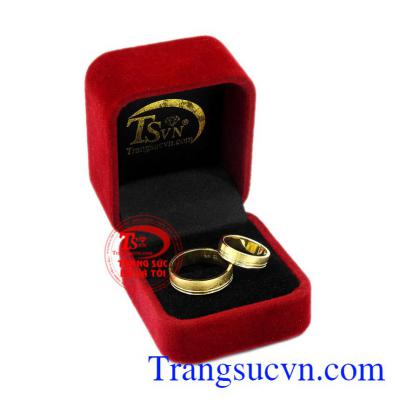 Nhẫn cưới vàng trơn 10k