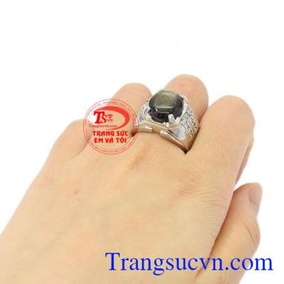 Nhẫn nam bạc Sapphire sao giao hàng trên toàn quốc.