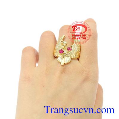 Nhẫn nam vàng đại bàng