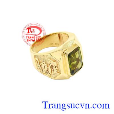 Nhẫn nam vàng Peridot chất lượng giao hàng trên toàn quốc.