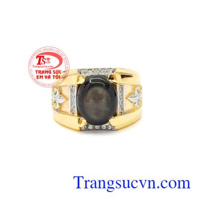 Nhẫn nam vàng Sapphire sao là món quà ý nghĩa dành tặng cho người thương vào dịp đặc biệt,