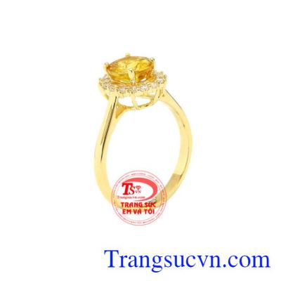 Nhẫn nữ Sapphire vàng nổi bật