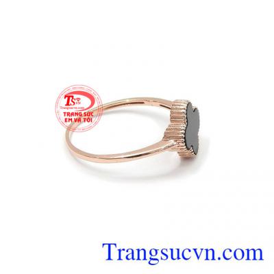 Nhẫn nữ vàng hồng cỏ 4 lá vàng 10k, chất lượng uy tín, giao hàng nhanh trên toàn quốc