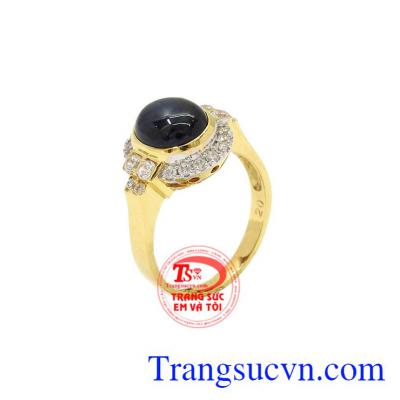 Nhẫn nữ vàng Sapphire sang trọng