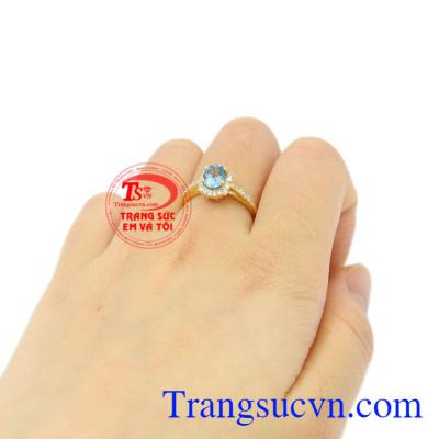 Nhẫn nữ vàng Topaz đẹp uy tín, chất lượng.