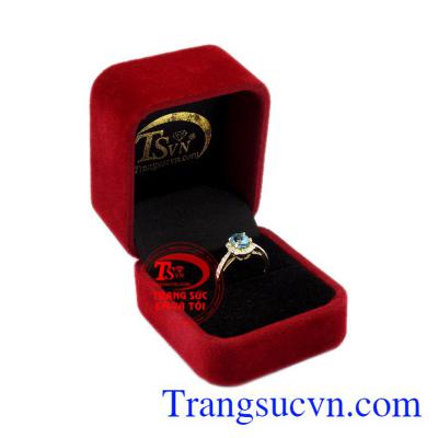 Nhẫn nữ vàng Topaz đẹp