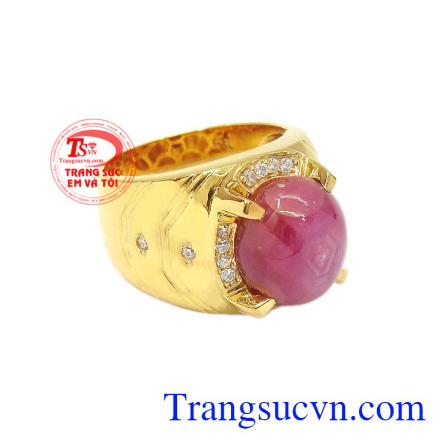 Nhẫn nam vàng Ruby sao chất lượng sẽ là món quà ý nghĩa dành cho người thương vào dịp đặc biệt.