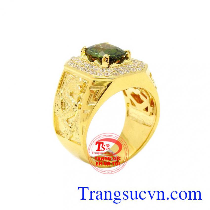 Nhẫn nam vàng Sapphire sang trọng