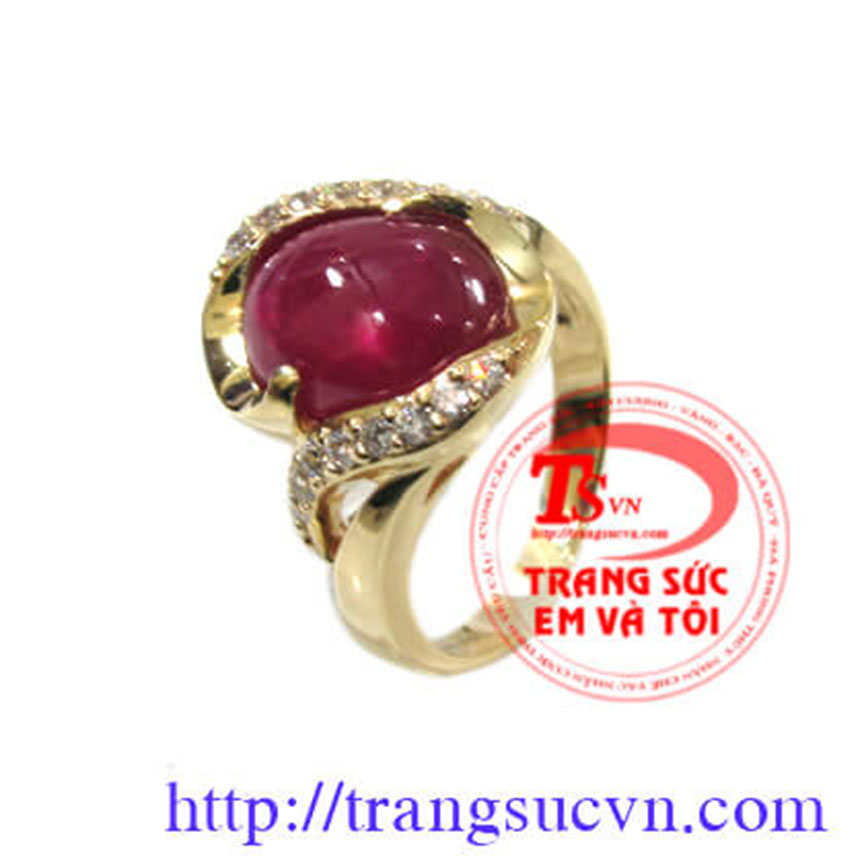 Nhẫn nữ ruby vàng 14k mang lại nhiều may mắn cho người đeo giao hàng trên toàn quốc. Nhẫn nữ ruby vàng 14k chất lượng, sang trọng.