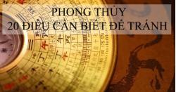 Phong Thủy và 20 điều cần biết để tránh