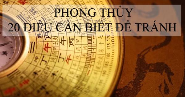 Phong Thủy và 20 điều cần biết để tránh