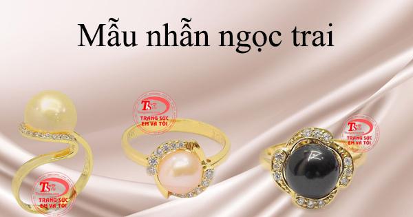 Mẫu nhẫn ngọc trai