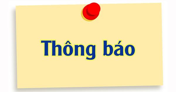 Thông báo