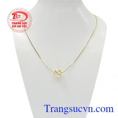 Bộ dây charm bi đẹp là bộ sản phẩm từ vàng 10k kiểu dáng thời trang,Bộ dây charm bi đẹp
