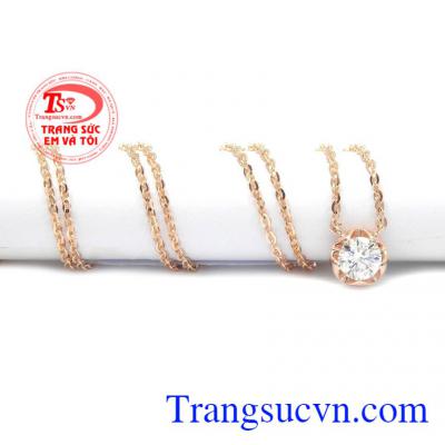 Bộ dây vàng hồng xinh xắn vàng 10k, bảo hành 6 tháng, giao hàng nhanh trên toàn quốc