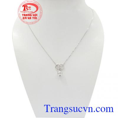 Bộ dây vàng trắng tinh tế mang đến nét dịu dàng, thanh lịch dành tặng phái đẹp