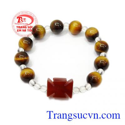 Sản phẩm dành cho các tín đồ công giáo cầu nguyện hằng ngày,Chuỗi tay mân côi mắt hổ bình an