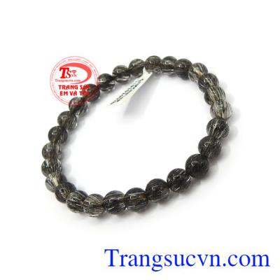 Chuỗi thạch anh tóc bình an 6.8 ly luôn mang lại niềm vui, may mắn và lạc quan cho người đeo