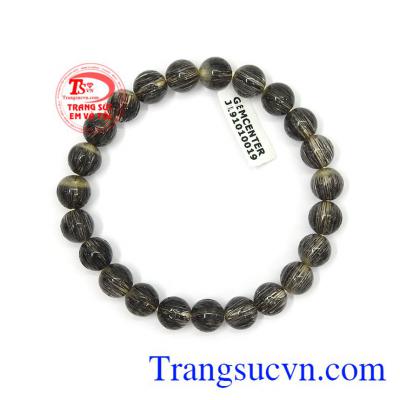 Chuỗi thạch anh tóc may mắn 8 ly đeo hợp thời trang và nhiều lứa tuổi khác nhau