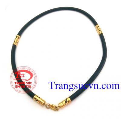 Dây cao su bọc vàng tây 14k