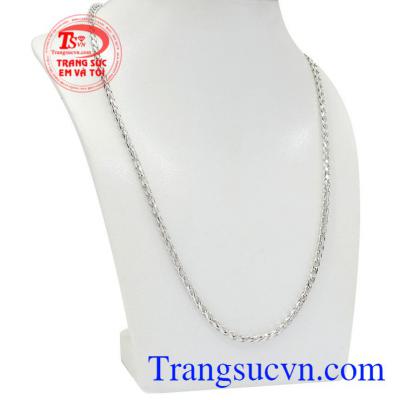 Dây chuyền nam vàng trắng đẹp sẽ là sự lựa chọn hoàn hảo để làm quà tặng.