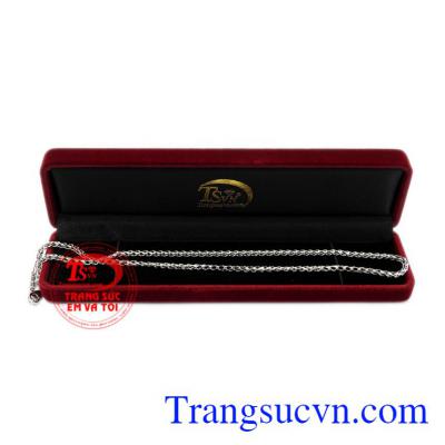 Dây chuyền nam vàng trắng đẹp