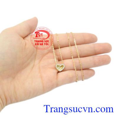 Dây chuyền nữ trái tim xinh xắn