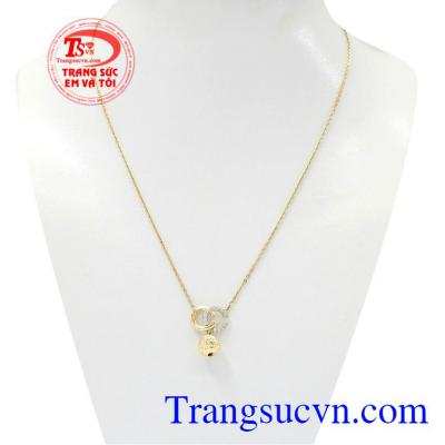 Dây chuyền nữ vàng thanh lịch nhập khẩu bền đẹp, chất lượng, đeo sang trọng, thời trang.